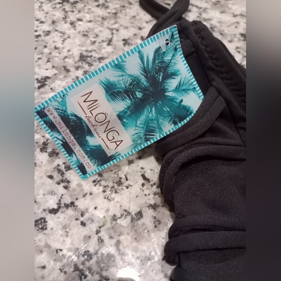 Milonga Beachwear Black Sz L Haute One Piece **NWT** - Picture 8 of 9